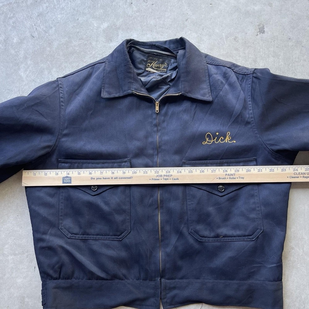 Vintage 50s Chain Stitch Jacket Fireman Mariaville Patch Fire Dept Talon Lined - Picture 6 of 10